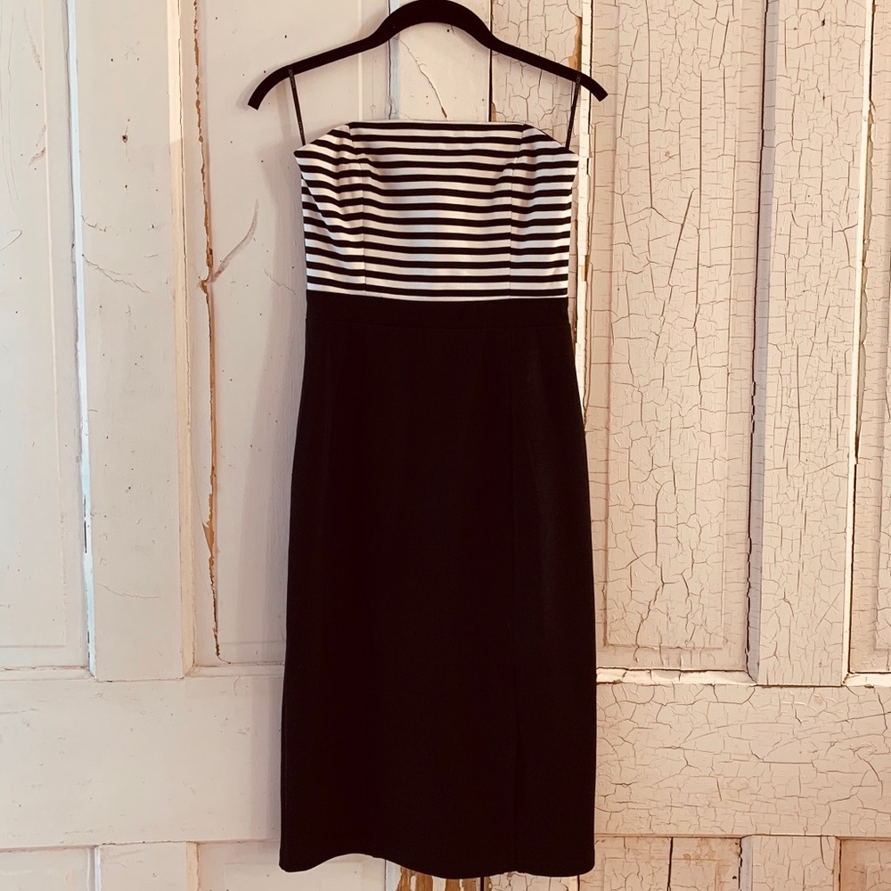 Bobi Black Los Angeles strapless dress Size Small